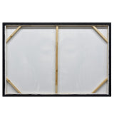 120X80cm Ethereal Enlightenment Champagne Framed Canvas Wall Art - Top-Down View