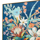90X120cm Austral Flora Dark Wood Framed Canvas Wall Art - Extra Image