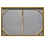 120X80cm Riptide Reverie Dark Wood Framed Hand Painted Canvas Wall Art - Top-Down View