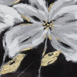 80X80cm Golden Blossoms Gold Framed Hand Painted Canvas Wall Art - Extra Image