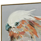 60X90cm Cerulean Gaze Dark Wood Framed Hand Painted Canvas Wall Art - Extra Image