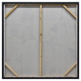 100X100cm Soft Essence Gold Framed Hand Painted Canvas Wall Art - Top-Down View