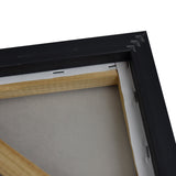 100X100cm Soft Essence Gold Framed Hand Painted Canvas Wall Art - 45-Degree Angle