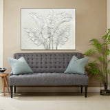 90X120cm Ethereal Paradise Light Wood Framed Hand Painted Canvas Wall Art - Side View