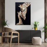 80X120cm Tender Touch Champagne Framed Canvas Wall Art - Front View