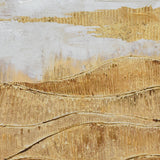90X120cm Golden Horizon Champagne Framed Canvas Wall Art - Extra Image
