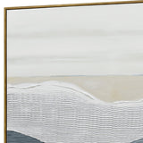 100X100cm Whispering Peaks of Tranquility Dark Wood Framed Hand Painted Canvas Wall Art - Extra Image