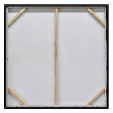 100X100cm Cockatoo Romance Gold Framed Canvas Wall Art - Top-Down View