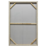 80X120cm Duality's Embrace Light Wood Framed Hand Painted Canvas Wall Art - Top-Down View