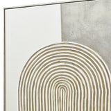 80X120cm Duality's Embrace Light Wood Framed Hand Painted Canvas Wall Art - Extra Image