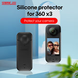 STARTRC Silicone Protective Case for Insta360 One X3 Camera Acessories Soft - Top-Down View