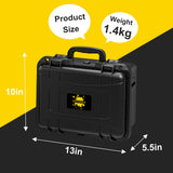 DEVASO Carrying Case for Nintendo Switch OLED Case, Professional Safe Hard-Black - Side View