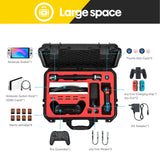 DEVASO Carrying Case for Nintendo Switch OLED Case, Professional Safe Hard-Black - 45-Degree Angle