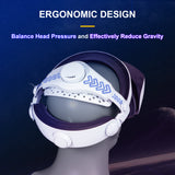 DEVASO Lightweight Adjustable VR2 Head Strap for Enhanced Comfort and Pressure Relief - Front View