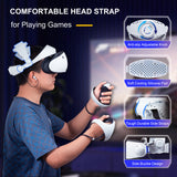 DEVASO Lightweight Adjustable VR2 Head Strap for Enhanced Comfort and Pressure Relief - 45-Degree Angle