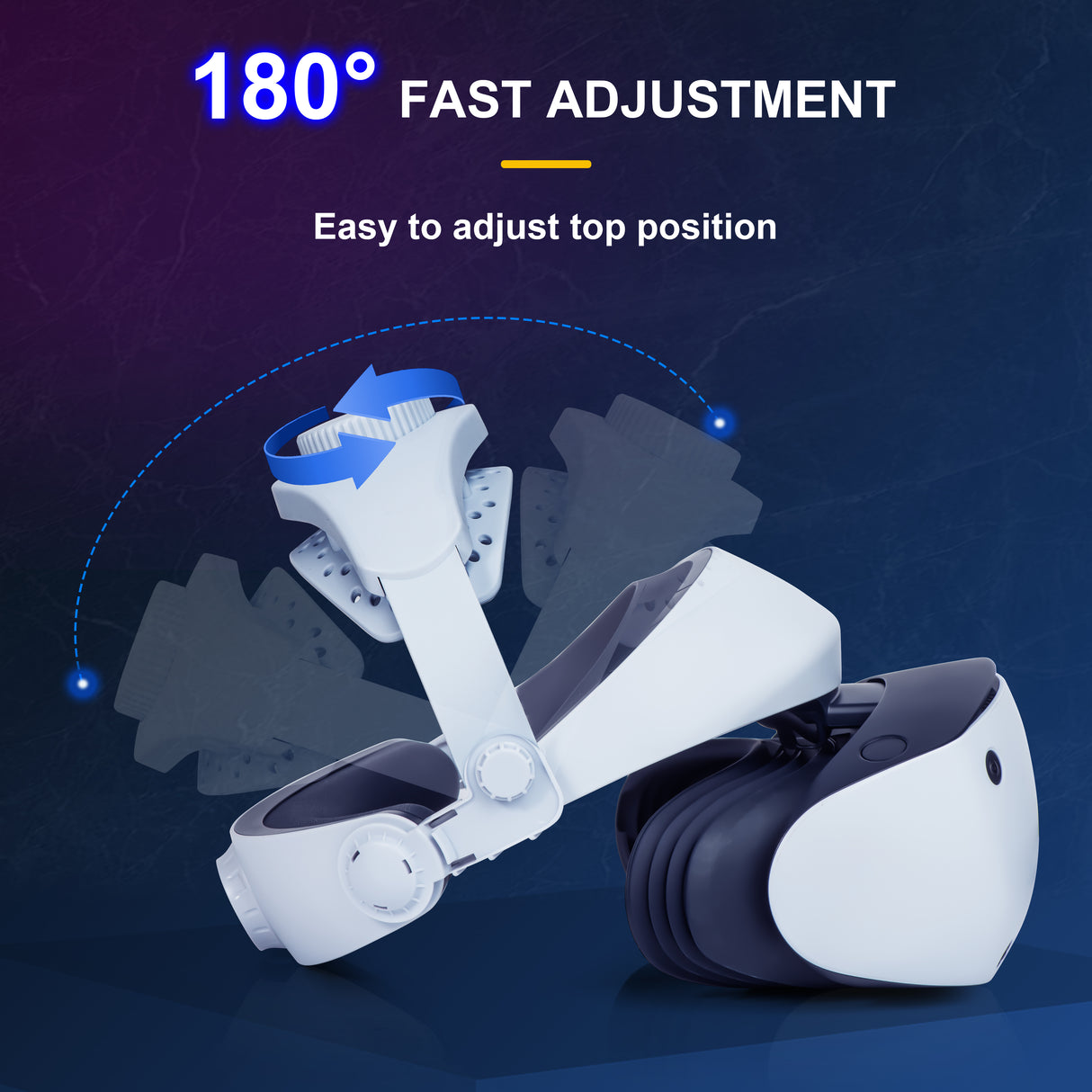 DEVASO Lightweight Adjustable VR2 Head Strap for Enhanced Comfort and Pressure Relief