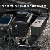STARTRC Bike Camera Handlebar Mount Aluminum Alloy Plastic Motorcycle DJI Insta - 45-Degree Angle