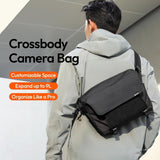 ULANZI BP11 8L Camera Sling Bag with Tripod Holder for Men Women, Lightweight Splash-proof DSLR/Mirrorless Anti-Theft Crossbody Bag for Travel Hiking