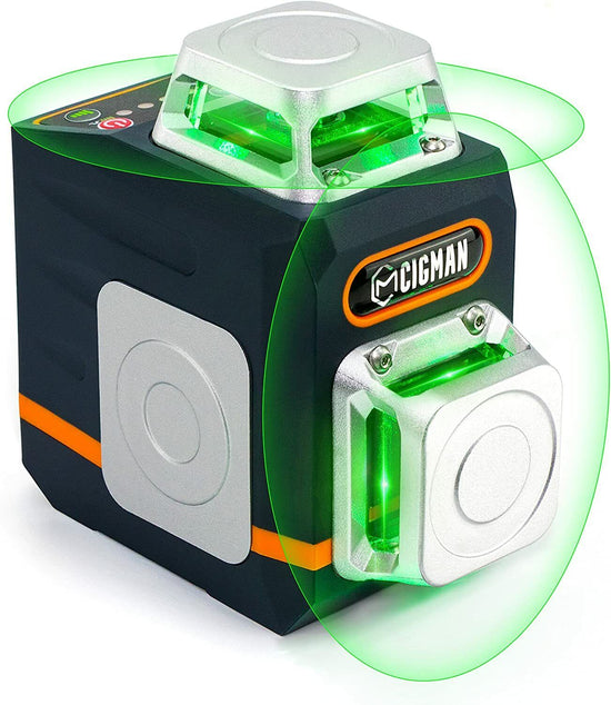 CIGMAN CM720 Laser Level Self Leveling 2 x 360? Green Cross Line Rechargeable