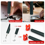 KAIWEETS Mini Electric Precision Screwdriver Set, 137-in-1 with 200rpm Speed - 45-Degree Angle