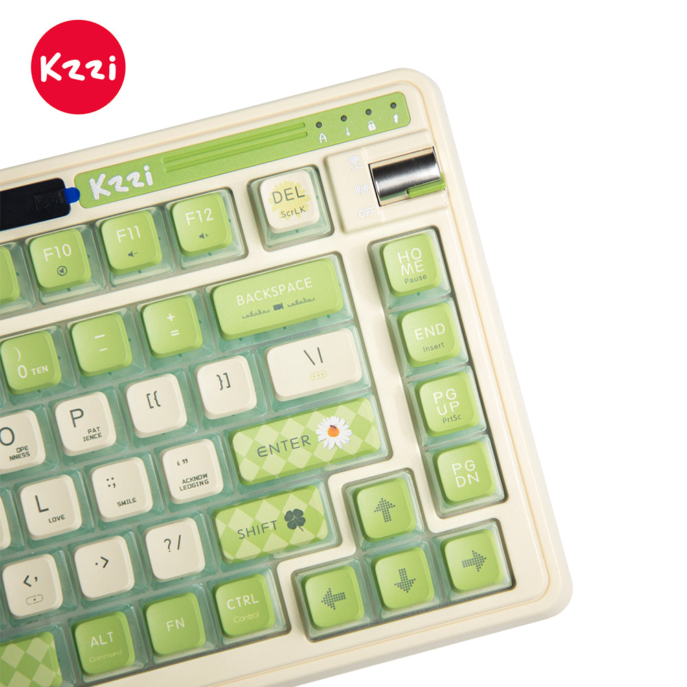 KZZI K75 PRO Gasket-Mounted Wireless 75% Mechanical Keyboard with RGB and Triple Mode Connectivity, Featuring Eternity Tactile Switches