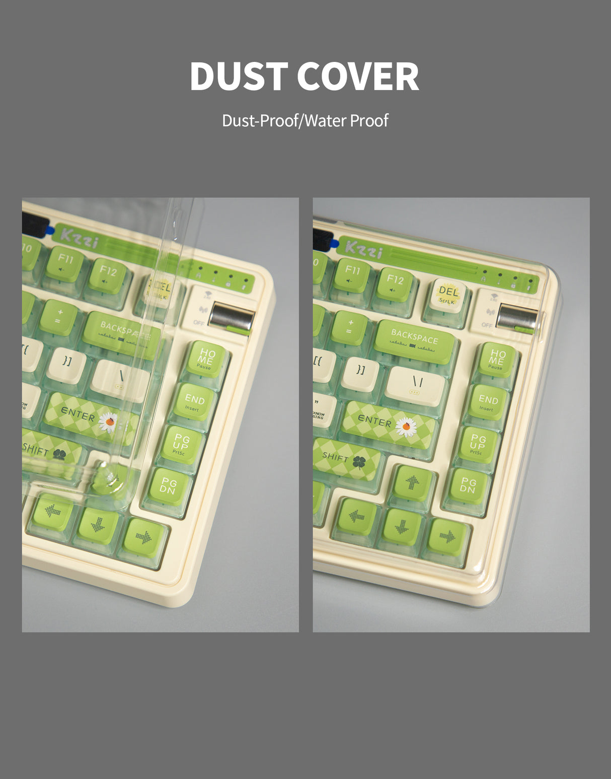 KZZI K75 PRO Gasket-Mounted Wireless 75% Mechanical Keyboard with RGB and Triple Mode Connectivity, Featuring Eternity Tactile Switches