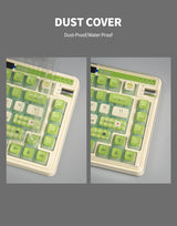 KZZI K75 PRO Gasket-Mounted Wireless 75% Mechanical Keyboard with RGB and Triple Mode Connectivity, Featuring Eternity Tactile Switches - Low Angle