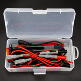 KAIWEETS Soft Silicone Electrician Test Leads Kit CAT III 1000V & CAT IV 600V with Alligator Clips and Needle Probe for Fluke/AstroAI/INNOVA Multimeter Electronic Clamp Meter 9PCS - Close-Up Angle