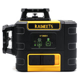 KAIWEETS KT360A Green Laser Level 3 X 360° Rotary Self Leveling with 1 Rechargeable Battery - 45-Degree Angle