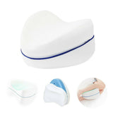 Leg Knee Support Pillow, Orthopedic Memory Foam Wedge Contour Pillow for Thighs, Leg Pillow for Back Hip Legs Knee Support Wedge and Pressure Relief,