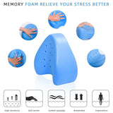 Leg Knee Support Pillow, Orthopedic Memory Foam Wedge Contour Pillow for Thighs, Leg Pillow for Back Hip Legs Knee Support Wedge and Pressure Relief,