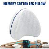 Leg Knee Support Pillow, Orthopedic Memory Foam Wedge Contour Pillow for Thighs, Leg Pillow for Back Hip Legs Knee Support Wedge and Pressure Relief,