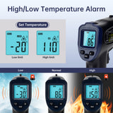 ERICKHILL Infrared Thermometer Gun for Cooking, Adjustable Emissivity - Side View