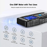ERICKHILL EMF Meter Digital Electromagnetic Field Radiation Detector Machine - Side View