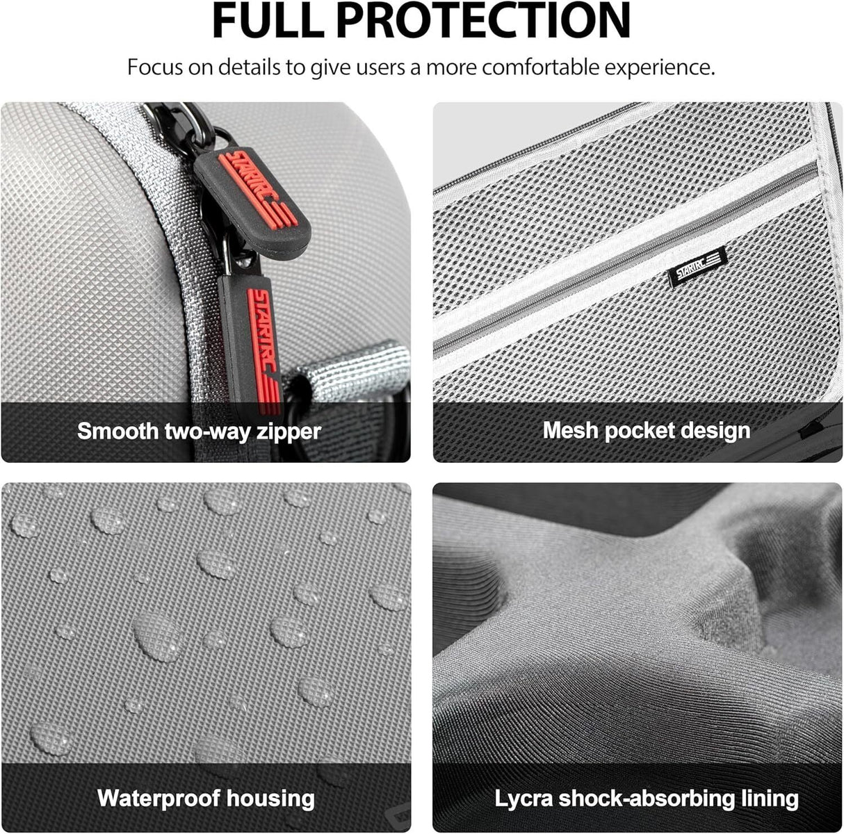 STARTRC Carrying Case for DJI Neo Portable PU Storage Protective Bag for DJI Neo Fly More Combo Accessories, Compatible with RC-N3 Remote Controller,
