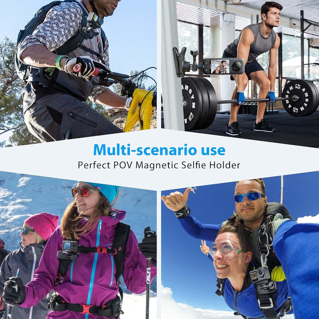 STARTRC OSMO Pocket 3 360? Rotation Backpack Clip Mount Shoulder Strap Accessories for DJI Pocket 3/OSMO Pockt/Action Cameras, Black