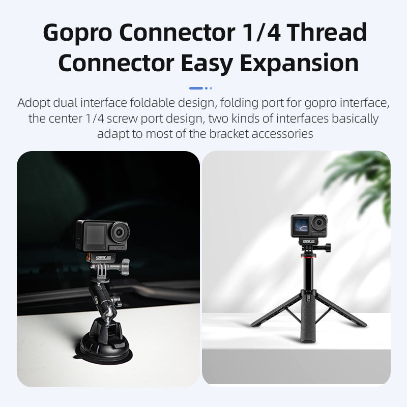 STARTRC Action 5 Pro Magnetic Adapter Mount for DJI Osmo Action 5 Pro/Action 4/Action 3 Quick Release Adapter with Connection Adapter Extension Base