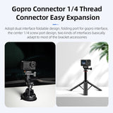 STARTRC Action 5 Pro Magnetic Adapter Mount for DJI Osmo Action 5 Pro/Action 4/Action 3 Quick Release Adapter with Connection Adapter Extension Base Accessories - Side View