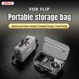 STARTRC Flip Drone Case for DJI Flip Fly More Combo,Portable PU Leather Shoulder Bag Can Organizes RC2/RC-N3 Remote, 7 Original Batteries, Charging