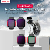 STARTRC ND/CPL Filter Set for DJI Flip Accessories??D16/ND64/ND128/CPL Drone Lens Filters Set, Multi Coated HD Optical Glass 4 Pack