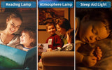 Sunrise Simulation Alarm Clock with Dual Alarms, Snooze, FM Radio & Sleep Aid Features - Rear View