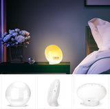 Sunrise Simulation Alarm Clock with Dual Alarms, Snooze, FM Radio & Sleep Aid Features - Close-Up Angle