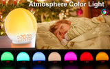 Sunrise Simulation Alarm Clock with Dual Alarms, Snooze, FM Radio & Sleep Aid Features - Low Angle
