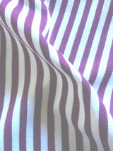 Dandi Fuchsia Plum Purple & White Striped Cushion Cover 40x40cm - Front View