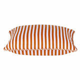 Pack of 4 Dandi Orange & White Striped Nautical Cushion Covers 40x40cm - Front View