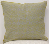 Pack of 4 Azuk Mustard Yellow & Grey 50cm x 50cm Cushion Covers - Side View