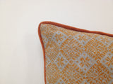 Azuk Orange & Grey Cushion Cover - Front View