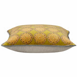 Pack of 4 Duffy Mustard and Grey Square Cushion Covers - Front View