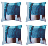 Pack of 4 Blaze Jumper Designer Cushion Covers 45cm x 45cm - Front View