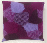 Pack of 2 Giovanni Fuchsia Purple Cushion Cover Made In Europe - Front View